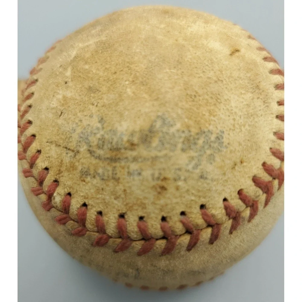 Vintage‎ Rawlings All Leather Baseball For Crafting, Damaged, Official League